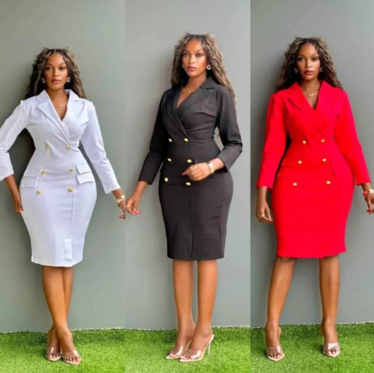 Ladies Fashion Heavy Cotton Corporate Dress Suitable For Casual/Official occasions. Stylish and Elegant.