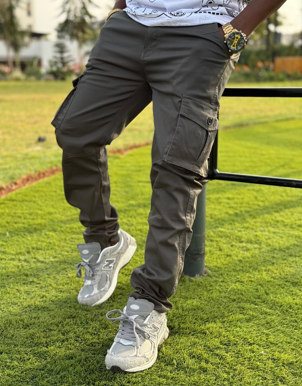 Men's Cargo Pants Casual Multi Pockets Military Tactical Pants Men Outerwear Army Straight Slacks Long Trousers