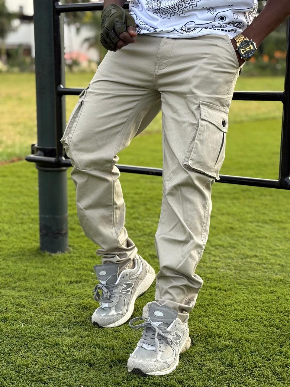 Men's Cargo Pants Casual Multi Pockets Military Tactical Pants Men Outerwear Army Straight Slacks Long Trousers