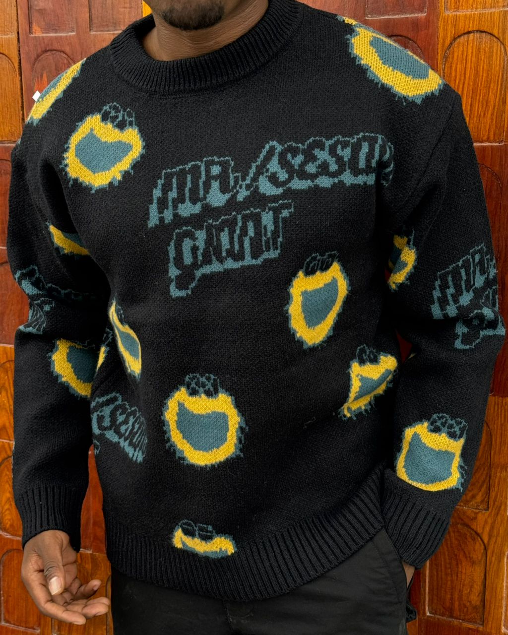 Sweaters & Cardigans Autumn And Winter Large Size Men's Sweater Pullover Long Sleeves Fashion Simple Personality All Urban Neck round  Neck Men's Knitwear