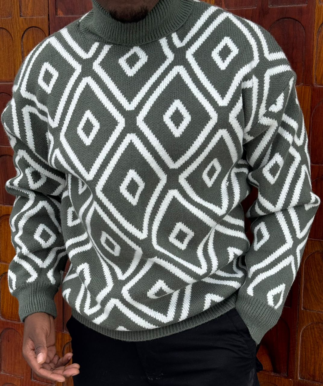 Sweaters & Cardigans Autumn And Winter Large Size Men's Sweater Pullover Long Sleeves Fashion Simple Personality All Urban Neck round  Neck Men's Knitwear
