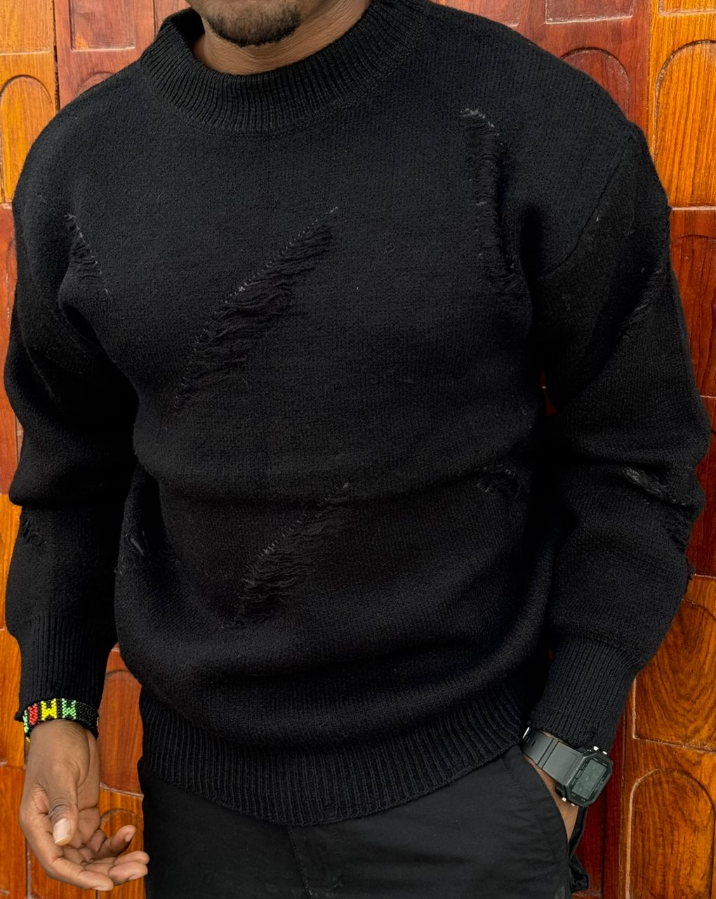 Sweaters & Cardigans Autumn And Winter Large Size Men's Sweater Pullover Long Sleeves Fashion Simple Personality All Urban Neck round  Neck Men's Knitwear