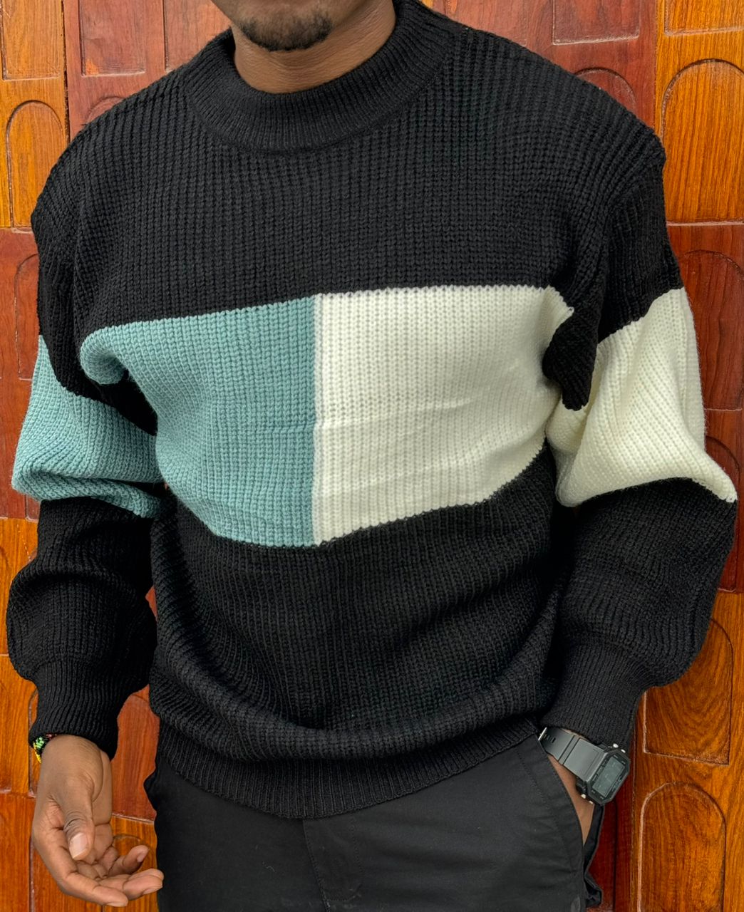Sweaters & Cardigans Autumn And Winter Large Size Men's Sweater Pullover Long Sleeves Fashion Simple Personality All Urban Neck round  Neck Men's Knitwear
