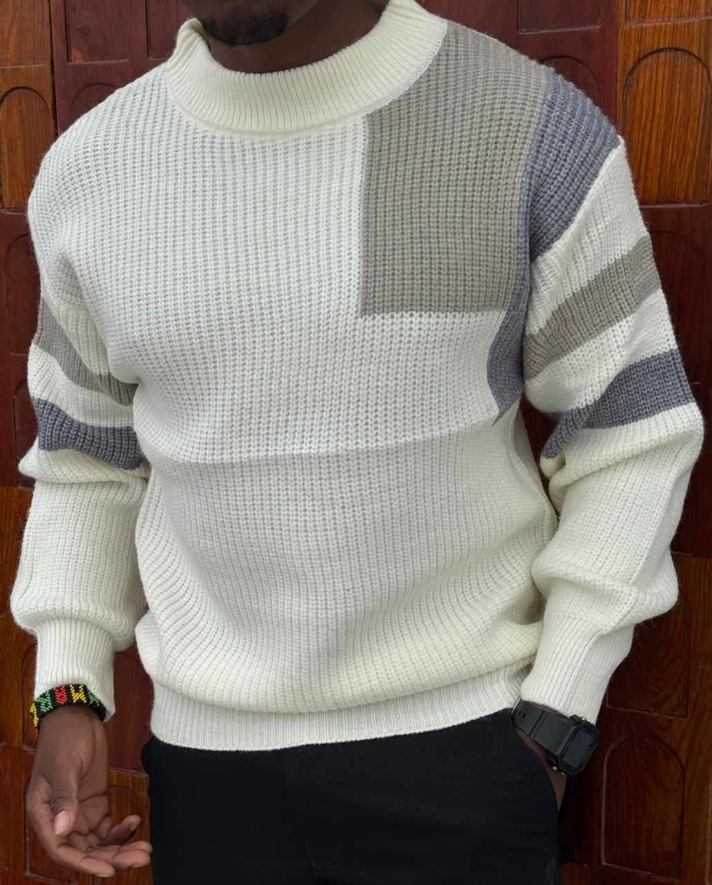Sweaters & Cardigans Autumn And Winter Large Size Men's Sweater Pullover Long Sleeves Fashion Simple Personality All Urban Neck round  Neck Men's Knitwear
