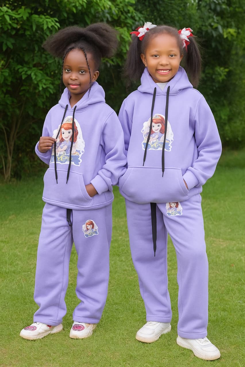 High Quality Kids Cartoon Cute Print Spring Autumn 2pcs Hoodie +Jogging Pants Tracksuits 4-12 Years Boys and Girls Clothes Sets [UNISEX]