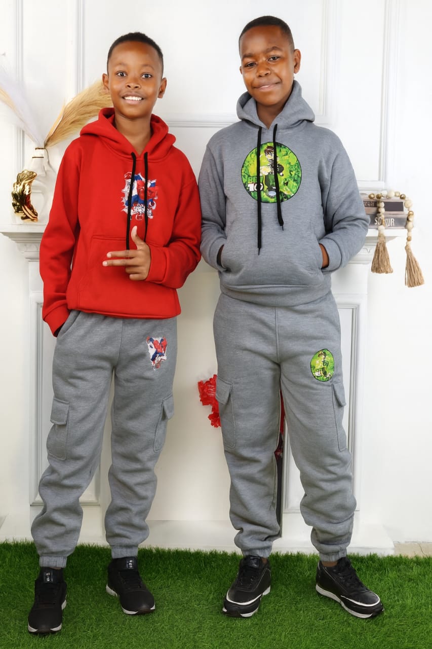 High Quality Kids Cartoon Cute Print Spring Autumn 2pcs Hoodie +Jogging Pants Tracksuits 4-12 Years Boys and Girls Clothes Sets [UNISEX]