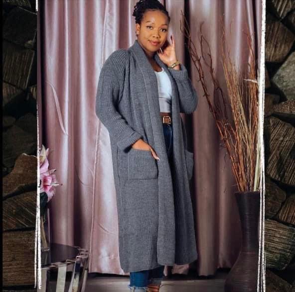 New Arrivals Ladies KIMONO Organic Cotton Knit Eco Friendly Long Kimono Boho African Clothing Duster Cardigan Sustainable Custom Sweater