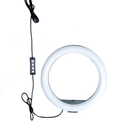 12 Inch Ring Light with Tripod Stand - Dimmable Beauty Ringlight for Selfie Live Stream/Makeup/Youtube/Tiktok Video Black L 2m 50W