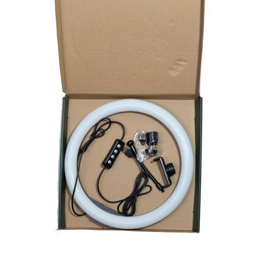 12 Inch Ring Light with Tripod Stand - Dimmable Beauty Ringlight for Selfie Live Stream/Makeup/Youtube/Tiktok Video Black L 2m 50W