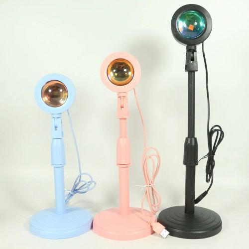 Remote Control Sunset Lamp Projector RGB Sunset Lamp 16 Colors USB LED Sunset Light For Live-Stream/Photography
