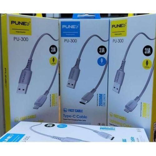 Punex Type C Fast Charging Cable.2 Metres Long C To C PU-300 Data Cable