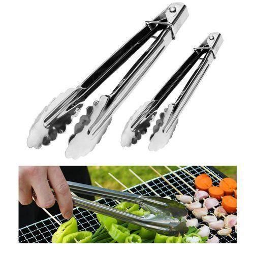 Cooking Tongs Stainless Steel Food Tong,for Catering Salad Grill Buffet, Size:28cm Tongs
