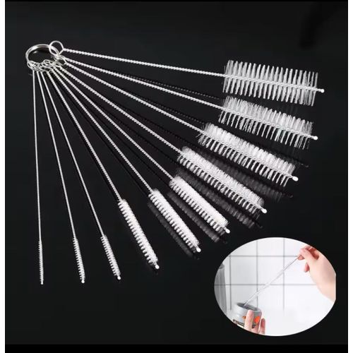 10Pcs Drinking Straw Cleaning Brush Set