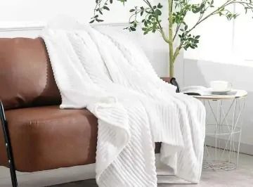 Heavy velvet fleece throw blankets Super Soft & Cozy: Our microplush ribbed blankets are lightweight and breathable. They are almost as soft and warm as wool blanket, which makes them a great alternat