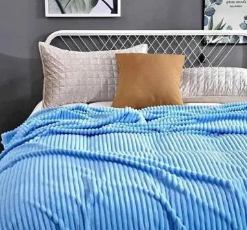 Heavy velvet fleece throw blankets Super Soft & Cozy: Our microplush ribbed blankets are lightweight and breathable. They are almost as soft and warm as wool blanket, which makes them a great alternat