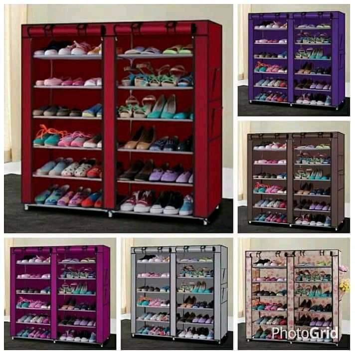 2 column shoe rack with canvas cover

Colors
Grey
Maroon
Navy blue
Brown
