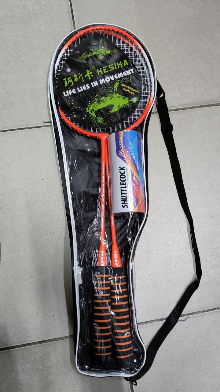 Badminton Set 2 Rackets 2 Shuttlecocks+ Free Carrier Bag