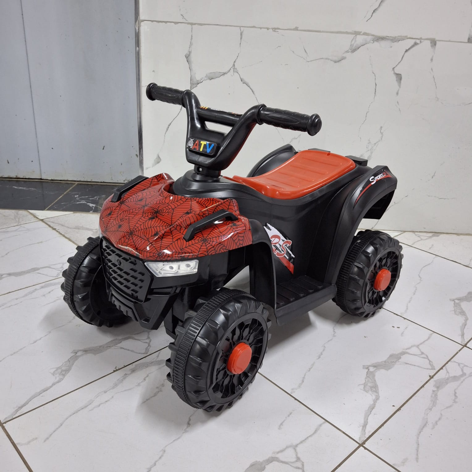 Kids Mini quad bike 
Uses rechargeable battery
Comes with adapter charger
Ages 2-4.5yrs