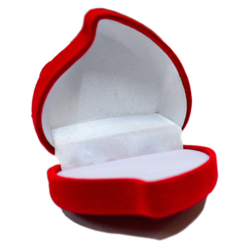 Elegant Red Heart Shaped Ring Gift Box – Stylish & Protective with Soft Cushion, Perfect for Ring Storage, Engagement, Wedding & Special Gifts, Durable & Luxurious Presentation Box