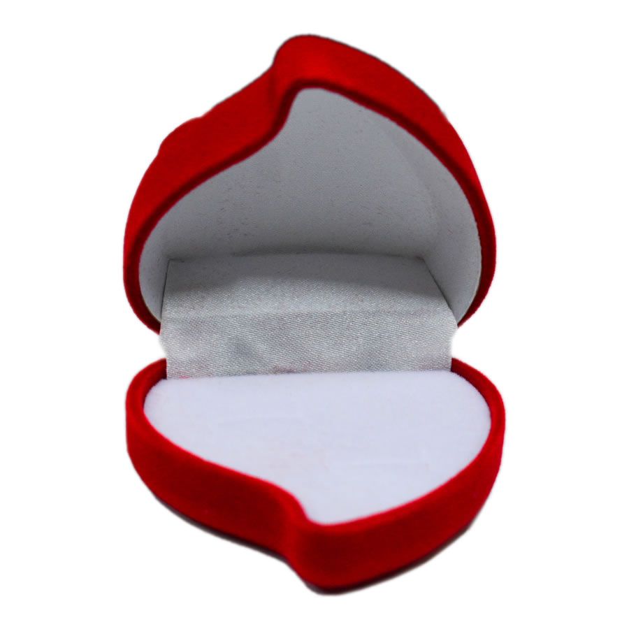 Elegant Red Heart Shaped Ring Gift Box – Stylish & Protective with Soft Cushion, Perfect for Ring Storage, Engagement, Wedding & Special Gifts, Durable & Luxurious Presentation Box