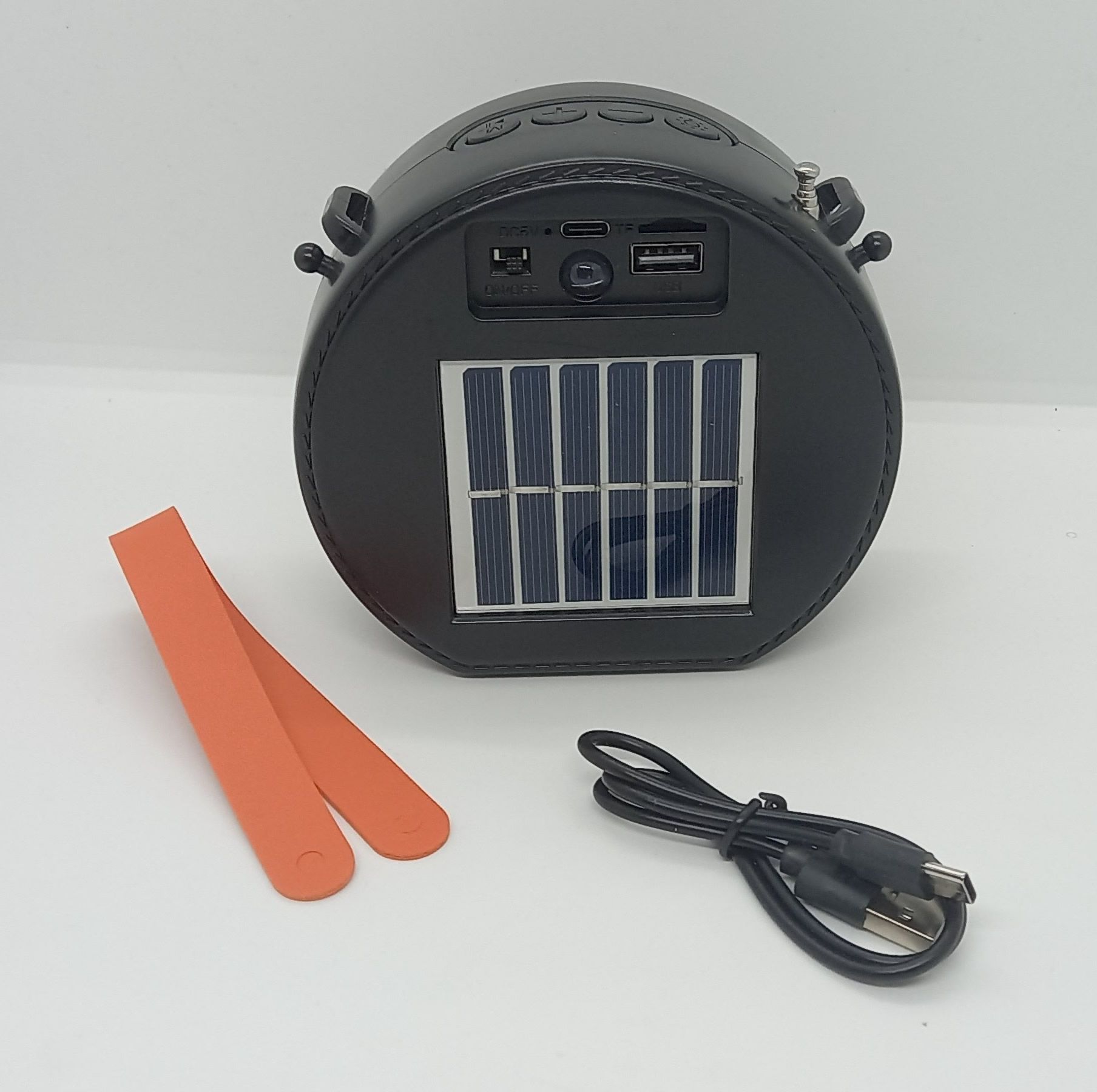 Wireless Solar Bluetooth Speaker – Eco-Friendly Portable Music System (500mAh Battery)