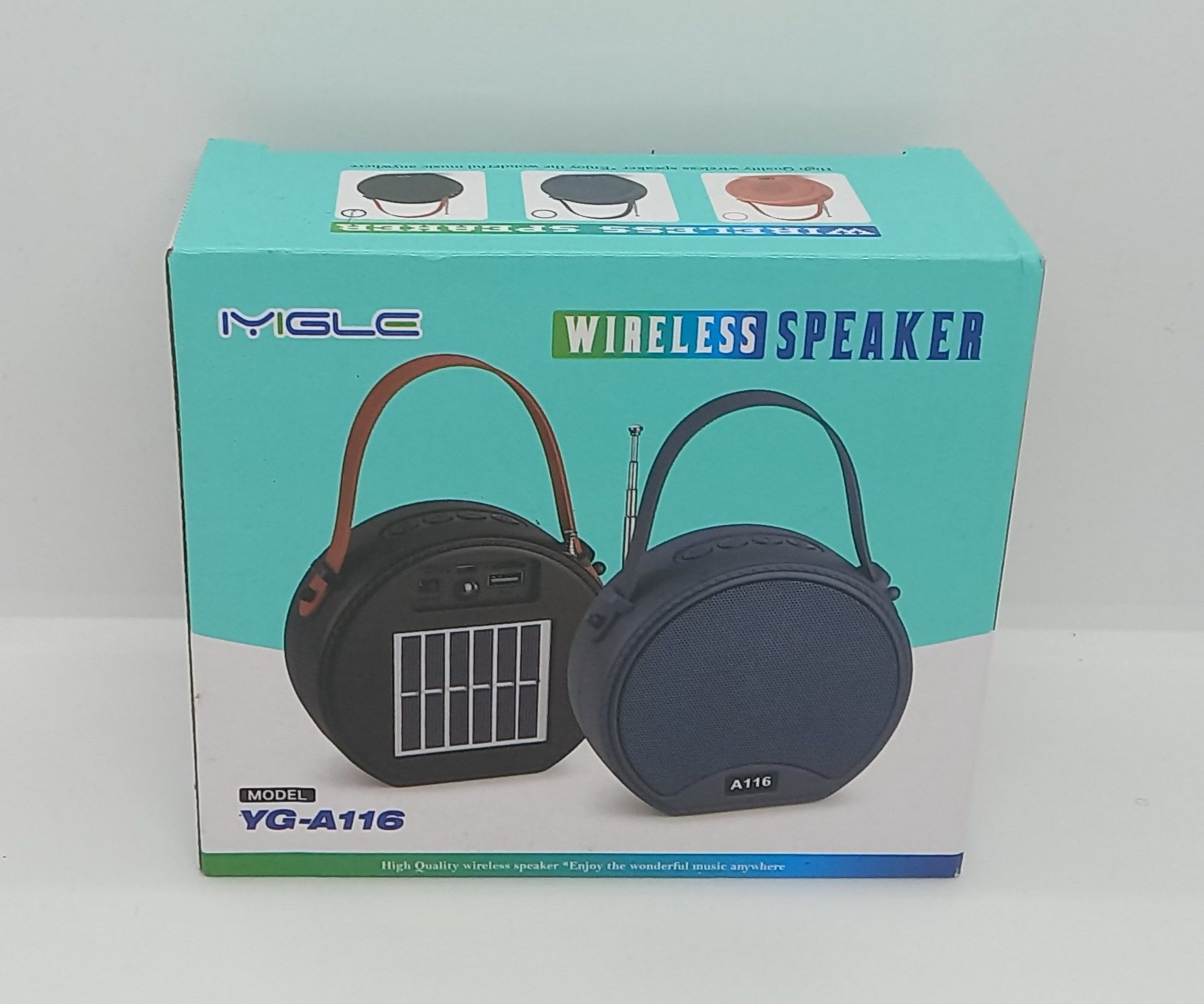 Wireless Solar Bluetooth Speaker – Eco-Friendly Portable Music System (500mAh Battery)