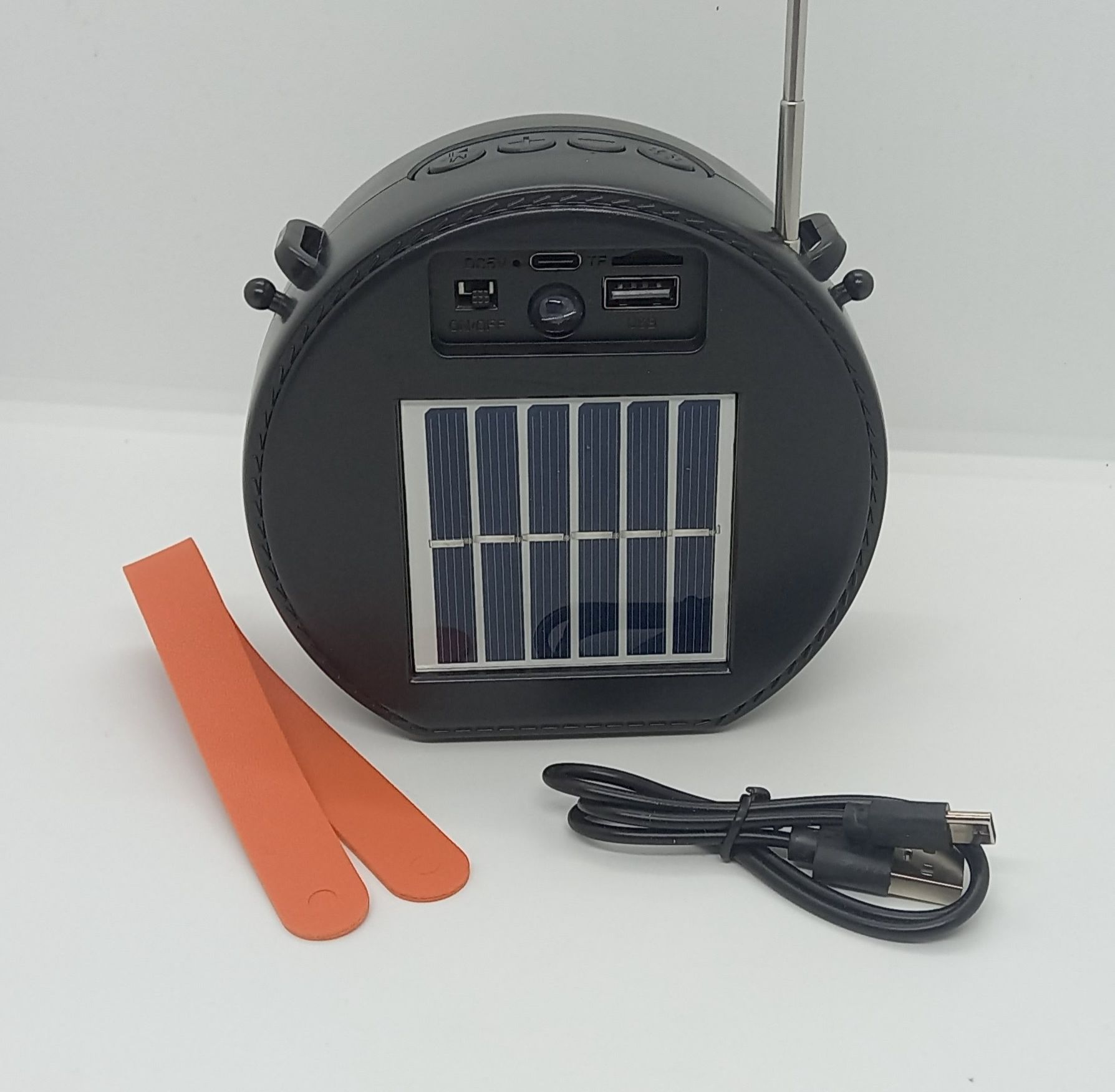 Wireless Solar Bluetooth Speaker – Eco-Friendly Portable Music System (500mAh Battery)