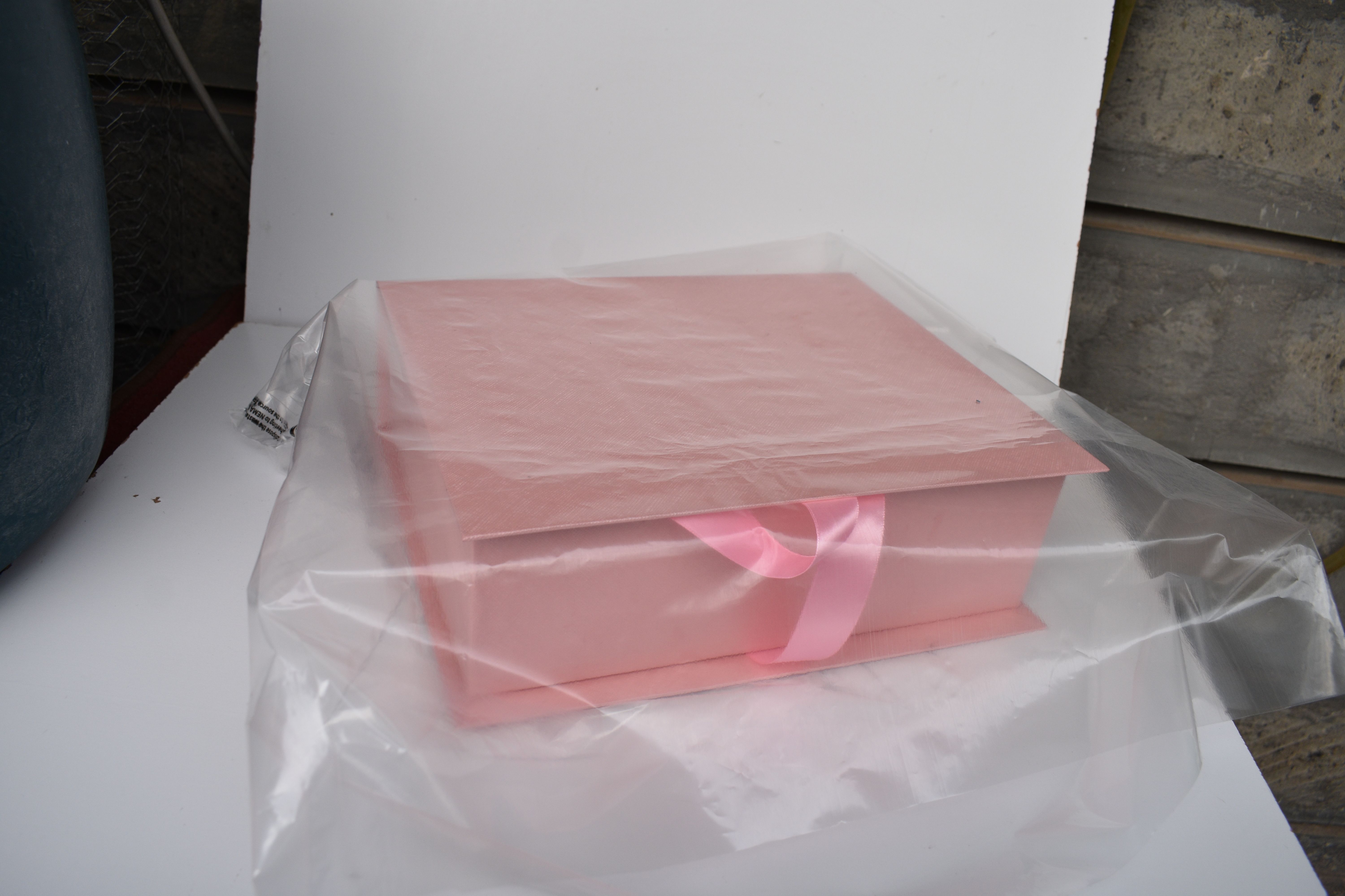 Elegant 11 x 9 x 3.5 Inch Gift Box with Shredded Paper & Permanent Ribbon - Flip to Open