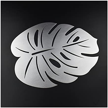 6PCS Silver Alloy Coated Napkin Ring + Unique Design 6PCs Lotus Pattern Table Mats