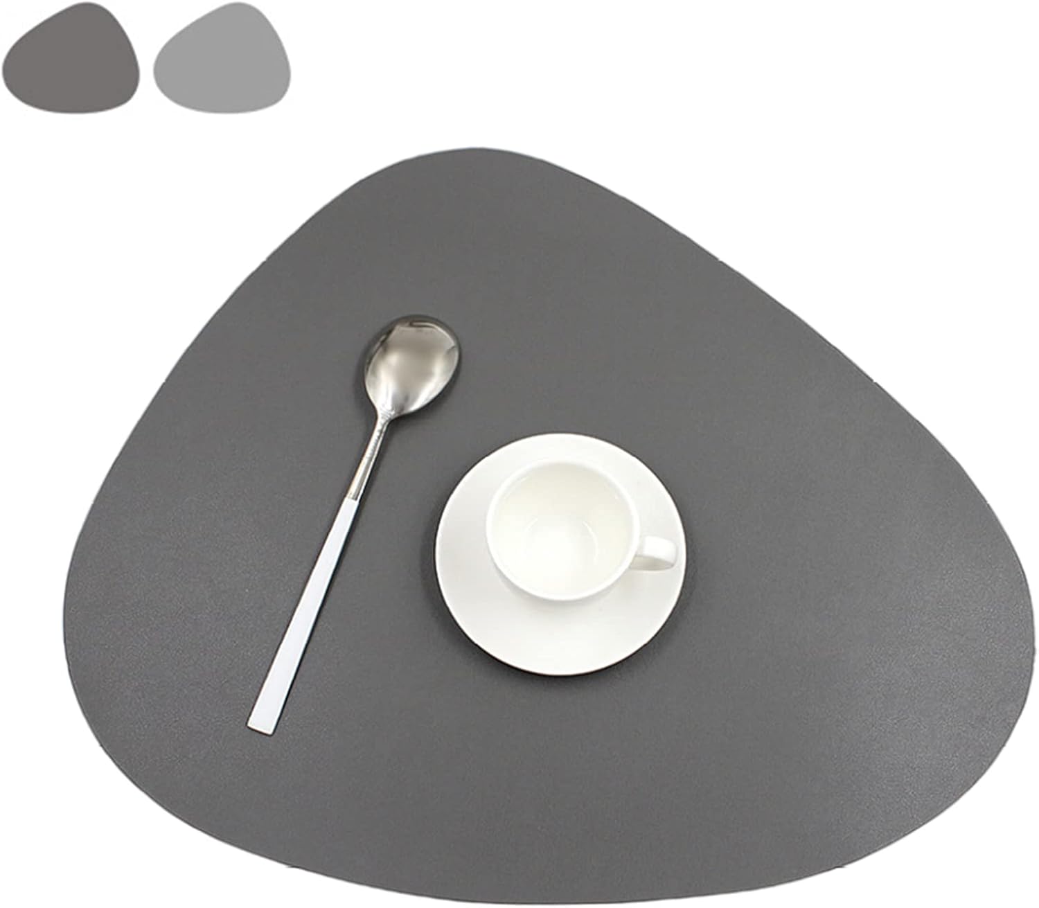 Non-Slip & Oil-Proof 12pcs High Quality Leather table mats (6) set with Coasters (6)