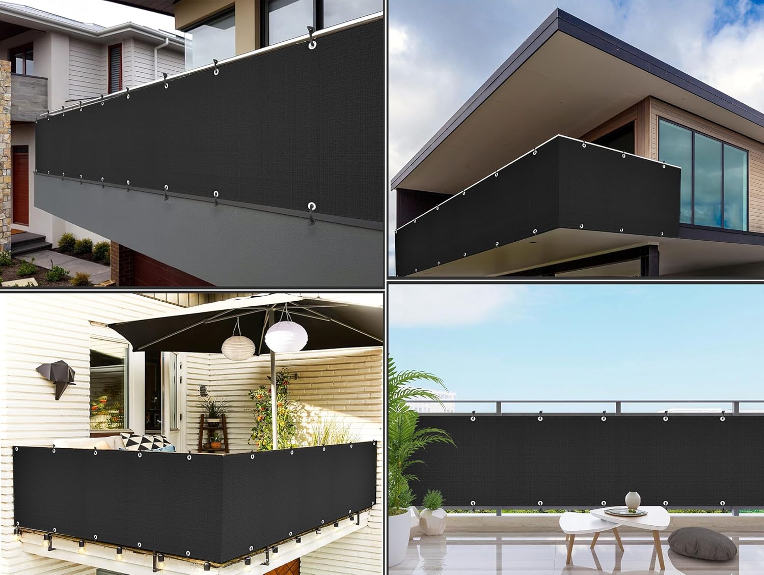 Balcony Privacy Screen Outdoor Windshield Anti-UV/ Dust Trap