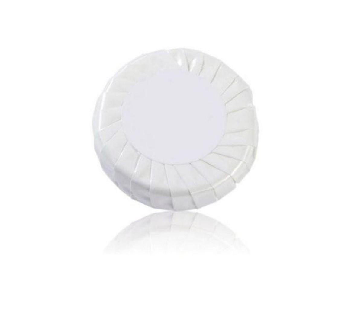 120 Pieces Disposable Hotel Soap. Round Pleated Guest Soap