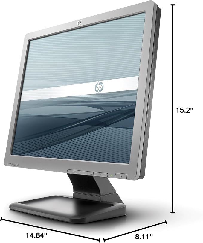 Refurbished HP Compaq LE1711 17" LCD Monitor - 1280x1024, Display Type LCD Aspect Ratio 5:4 1000:1 Native, 5ms, 60Hz, VGA Refurbished monitor Viewing Angle: 160 degrees horizontal