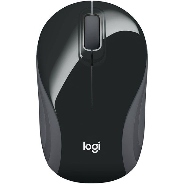 Logitech M187 Ultra Portable Wireless Mini Mouse , 1000 DPI Optical Tracking, 3-Buttons, PC/Mac/Laptop - Black/White wireless mouse logitech mouse