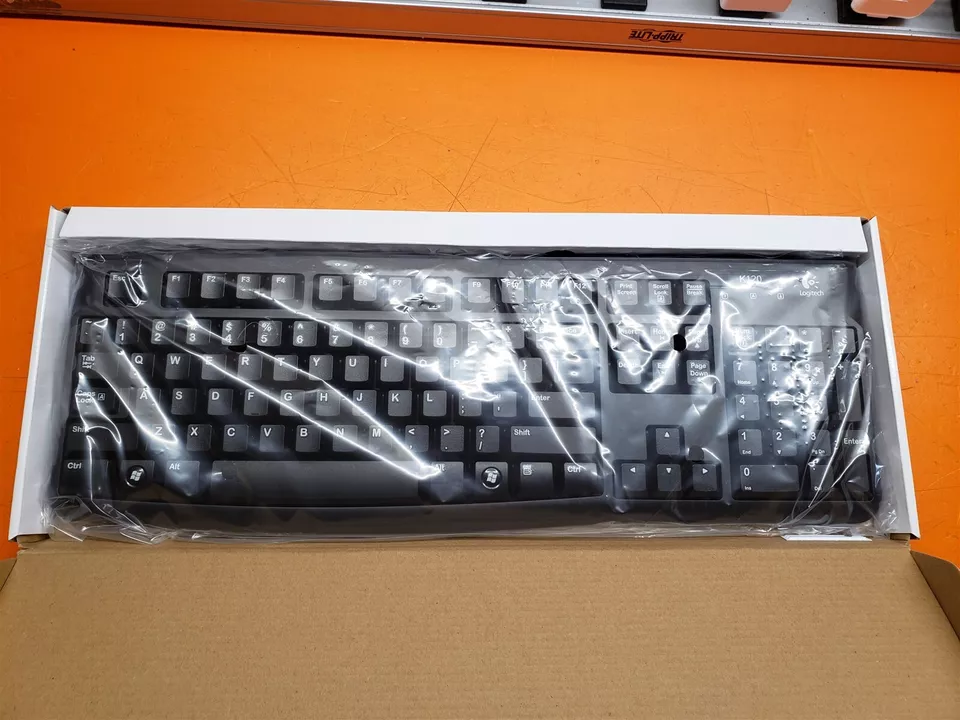 NEW LOGITECH K120 Wired Keyboard ,usb Modern Full Size Layout keyboard, High-Quality Membrane Keyboard, full usb desktop keyboard ,k120 logitech keyboard