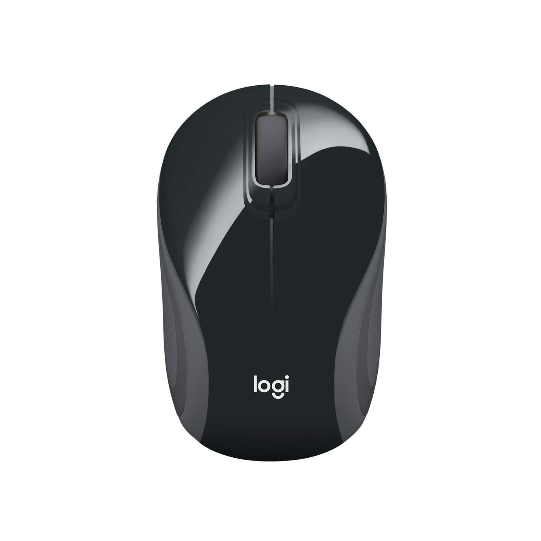 Logitech M187 Ultra Portable Wireless Mini Mouse , 1000 DPI Optical Tracking, 3-Buttons, PC/Mac/Laptop - Black/White wireless mouse logitech mouse