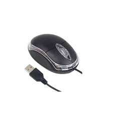 MS118 optical mouse Ultra Portable Wired Mini Mouse , 1000 DPI Optical Tracking, 3-Buttons, PC/Mac/Laptop - Black