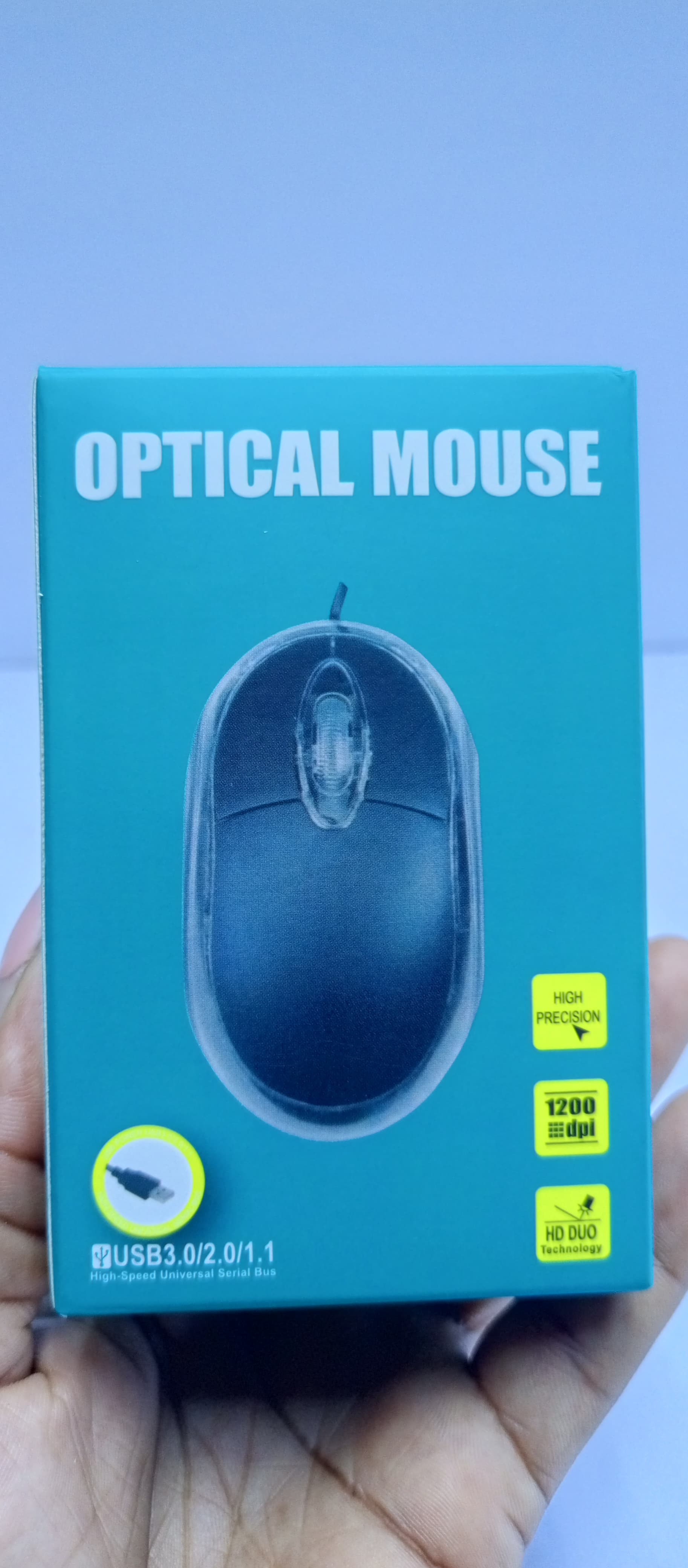 MS118 optical mouse Ultra Portable Wired Mini Mouse , 1000 DPI Optical Tracking, 3-Buttons, PC/Mac/Laptop - Black