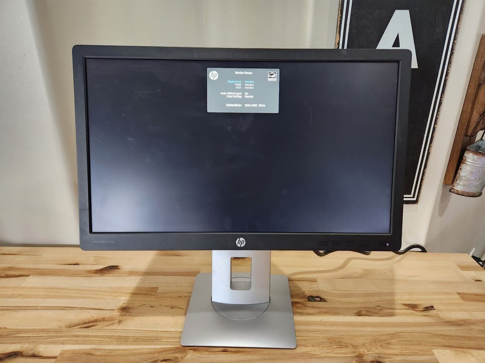 Refurbished HP E222 monitor 22'' inch monitor  with HDMI,VGA & display port  Computer Monitor Refurbished Monitors