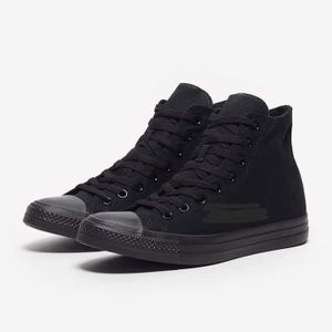 mens all star canvas shoes black and white