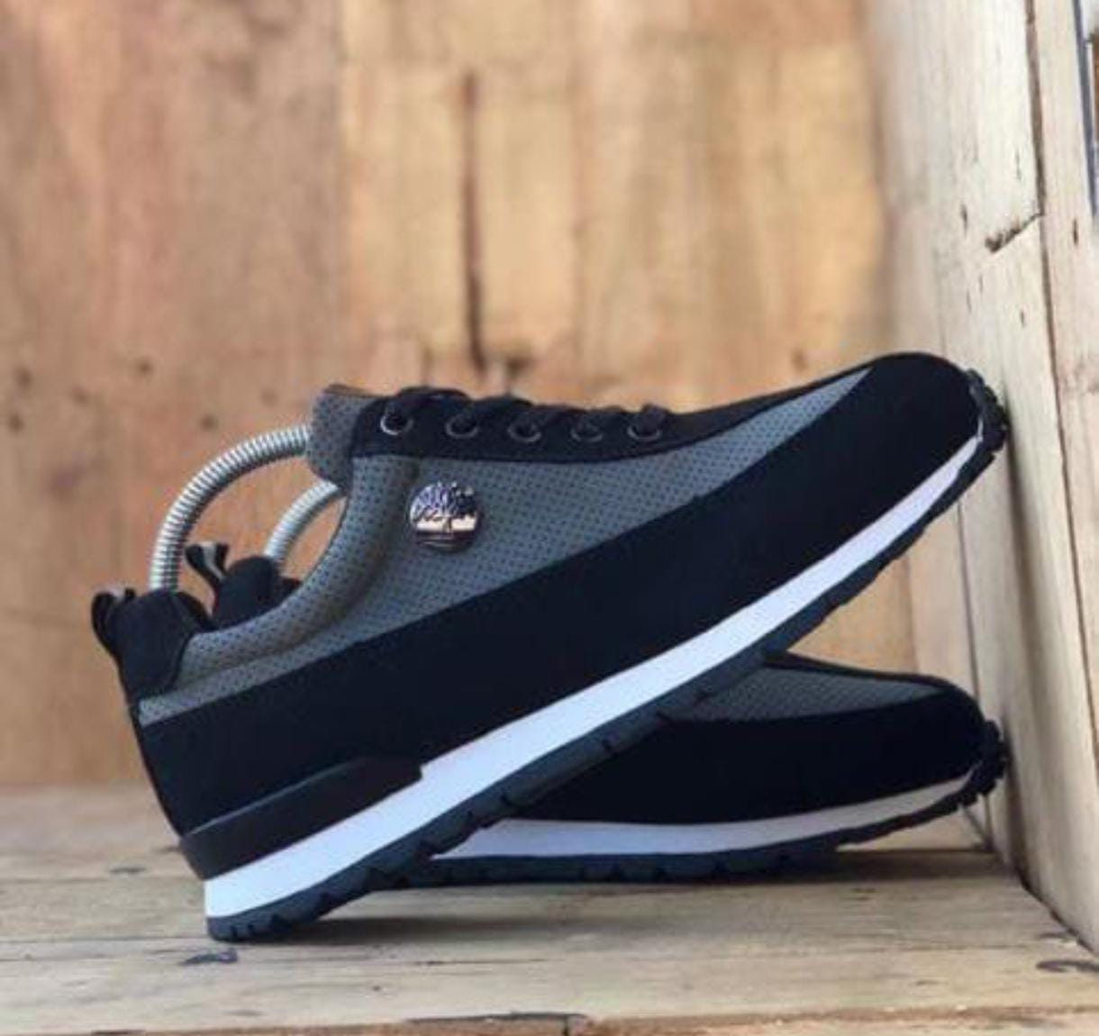 Premium Leather Casual Low Cut Timberland Sport shoes black
