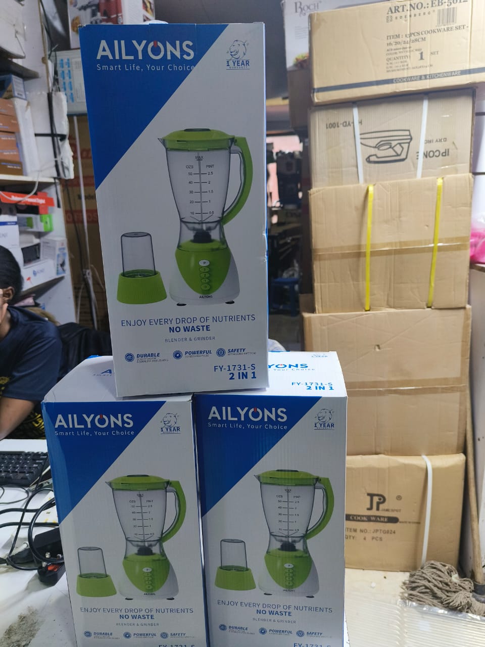 AILYONS 2 In 1 POWERFUL Blender With Blender jug & Grinding Machine 1.5 Ltrs - Quality