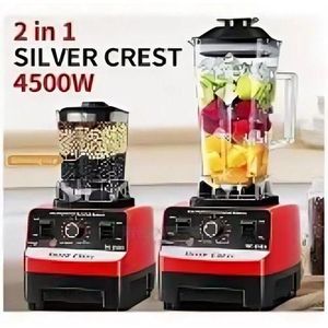 SILVER CREST Commercial Heavy Blender 2 In 1 4500 Watts Double Jug With Grinding Machine And Grinder