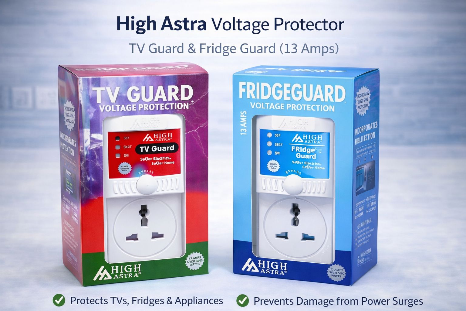 🛡 High Astra Surge Protector – Protect TV, Fridge & Electronics
