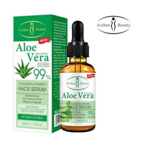 Aichun Beauty Aloe Vera 99% Collagen +Vitamin E Face Serum, 30ml