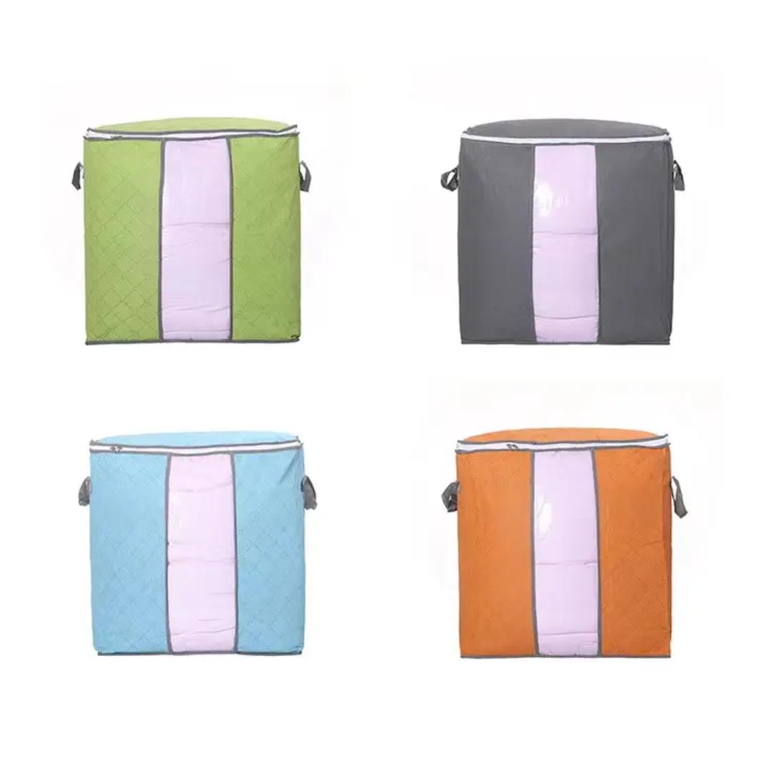 Home Colorful Bamboo Charcoal Quilt Storage Bag
Large Non-woven Clothing Quilt Bag Clothing Finishing
Travel Kid's Mother Bag