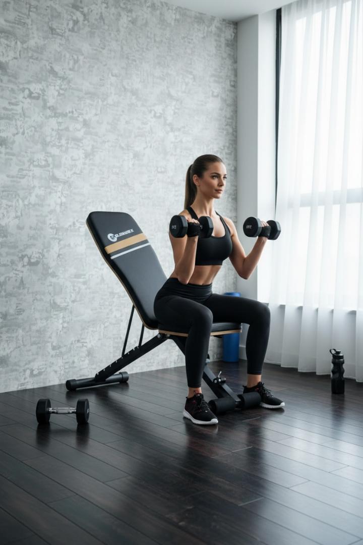 Workout Gym Bench – Heavy Duty Adjustable Fitness Bench for Home & Gym Training