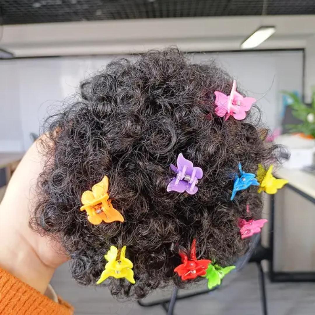 kids synthetic afro buns