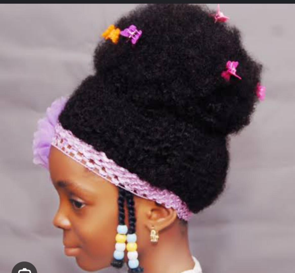 kids afro headband wigs