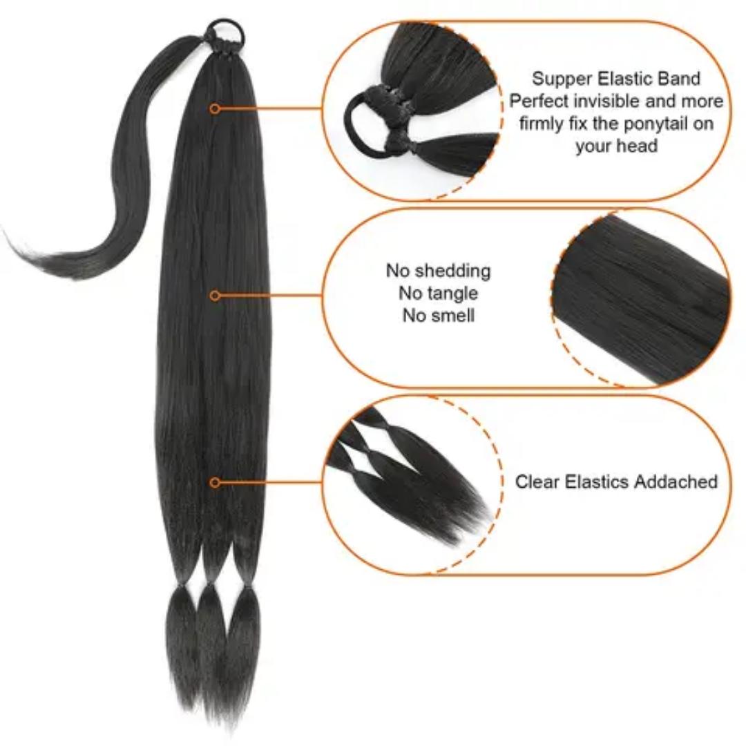 ladies braided ponytail extensions